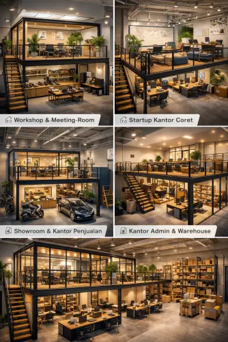 Mezzanine Ruang Kantor di Pondok Karya